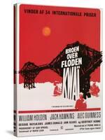 Bridge on the River Kwai, Danish Movie Poster, 1958-null-Stretched Canvas