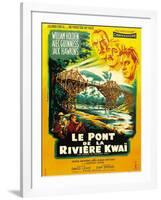 Bridge on the River Kwai, French Movie Poster, 1958-null-Framed Art Print