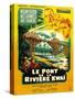 Bridge on the River Kwai, French Movie Poster, 1958-null-Stretched Canvas