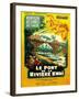 Bridge on the River Kwai, French Movie Poster, 1958-null-Framed Art Print