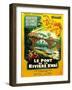 Bridge on the River Kwai, French Movie Poster, 1958-null-Framed Art Print