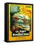 Bridge on the River Kwai, French Movie Poster, 1958-null-Framed Stretched Canvas