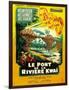 Bridge on the River Kwai, French Movie Poster, 1958-null-Framed Art Print