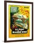 Bridge on the River Kwai, French Movie Poster, 1958-null-Framed Premium Giclee Print