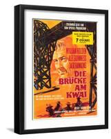 Bridge on the River Kwai, German Movie Poster, 1958-null-Framed Art Print