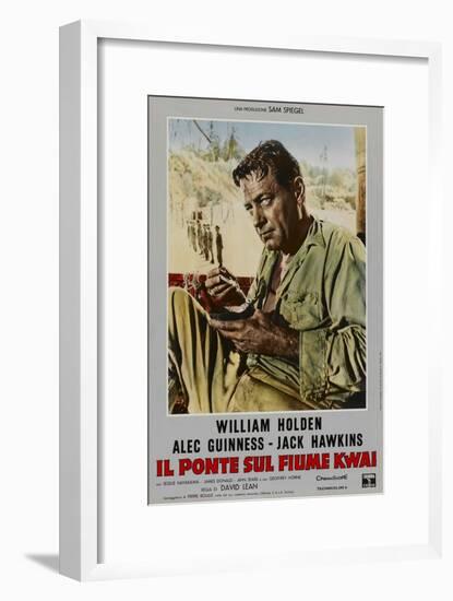 Bridge on the River Kwai, Italian Movie Poster, 1958-null-Framed Art Print