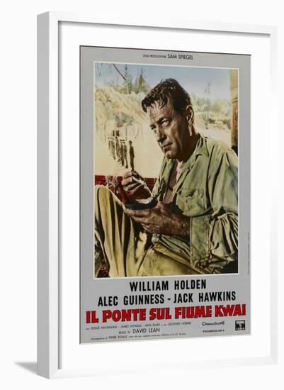 Bridge on the River Kwai, Italian Movie Poster, 1958-null-Framed Art Print