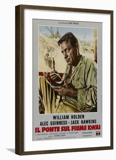 Bridge on the River Kwai, Italian Movie Poster, 1958-null-Framed Art Print