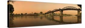 Bridge on the River Kwai over Mae Nam Khwae Noi, Kanchanaburi, Thailand-Alan Copson-Stretched Canvas