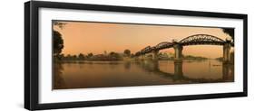 Bridge on the River Kwai over Mae Nam Khwae Noi, Kanchanaburi, Thailand-Alan Copson-Framed Photographic Print