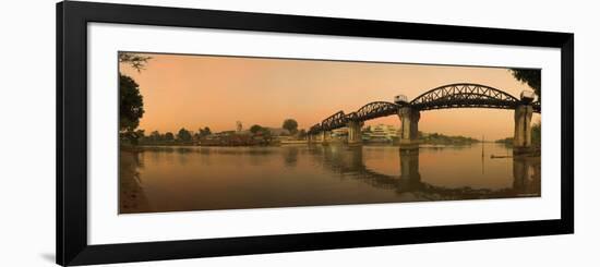 Bridge on the River Kwai over Mae Nam Khwae Noi, Kanchanaburi, Thailand-Alan Copson-Framed Photographic Print