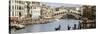 Bridge Over a Canal, Rialto Bridge, Venice, Veneto, Italy-null-Stretched Canvas