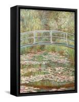 Bridge over a Pond of Water Lilies-Claude Monet-Framed Stretched Canvas