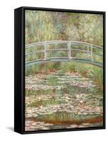 Bridge over a Pond of Water Lilies-Claude Monet-Framed Stretched Canvas