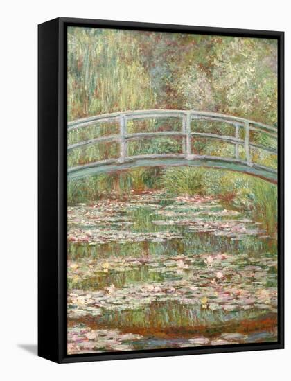 Bridge over a Pond of Water Lilies-Claude Monet-Framed Stretched Canvas