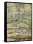 Bridge over a Pond of Water Lilies-Claude Monet-Framed Stretched Canvas
