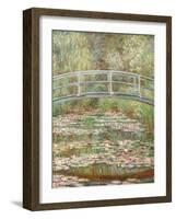 Bridge over a Pond of Water Lilies-Claude Monet-Framed Giclee Print