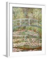 Bridge over a Pond of Water Lilies-Claude Monet-Framed Giclee Print