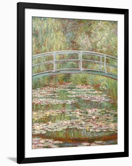 Bridge over a Pond of Water Lilies-Claude Monet-Framed Giclee Print