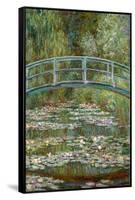 Bridge over a Pond of Water Lilies-Claude Monet-Framed Stretched Canvas