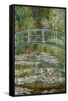 Bridge over a Pond of Water Lilies-Claude Monet-Framed Stretched Canvas
