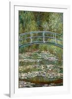 Bridge over a Pond of Water Lilies-Claude Monet-Framed Art Print