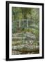 Bridge over a Pond of Water Lilies-Claude Monet-Framed Art Print