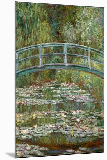 Bridge over a Pond of Water Lilies-Claude Monet-Mounted Art Print