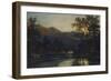 Bridge over a River by Moonlight, 1798-J. M. W. Turner-Framed Giclee Print