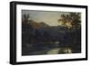 Bridge over a River by Moonlight, 1798-J. M. W. Turner-Framed Giclee Print