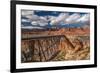 Bridge over a river, Navajo Bridge, Colorado River, Marble Canyon, Arizona, USA-null-Framed Photographic Print