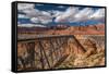 Bridge over a river, Navajo Bridge, Colorado River, Marble Canyon, Arizona, USA-null-Framed Stretched Canvas