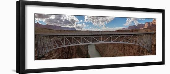 Bridge over a river, Navajo Bridge, Colorado River, Marble Canyon, Arizona, USA-null-Framed Photographic Print