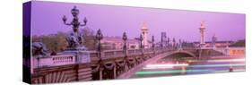 Bridge over a River, Seine River, Paris, France-null-Stretched Canvas