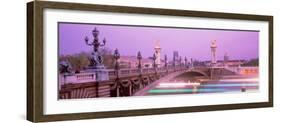 Bridge over a River, Seine River, Paris, France-null-Framed Photographic Print