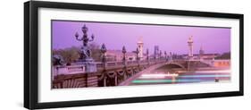 Bridge over a River, Seine River, Paris, France-null-Framed Photographic Print