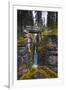 Bridge over a Waterfall with Rocks on Each Side-null-Framed Photographic Print