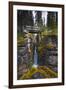 Bridge over a Waterfall with Rocks on Each Side-null-Framed Photographic Print