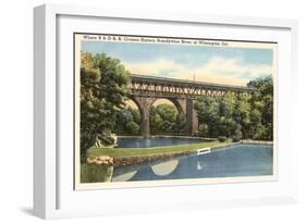 Bridge over Brandywine River, Wilmington, Delaware-null-Framed Art Print