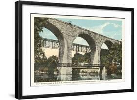 Bridge over Brandywine, Wilmington, Delaware-null-Framed Art Print