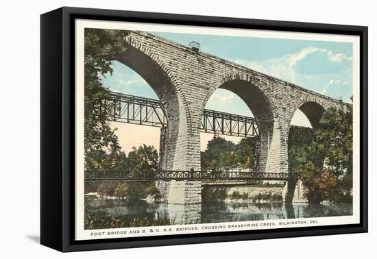 Bridge over Brandywine, Wilmington, Delaware-null-Framed Stretched Canvas