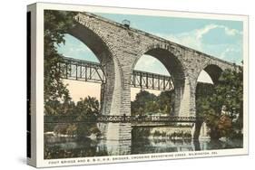 Bridge over Brandywine, Wilmington, Delaware-null-Stretched Canvas