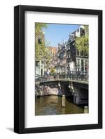 Bridge over Brouwersgracht, Amsterdam, Netherlands, Europe-Amanda Hall-Framed Photographic Print