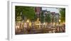 Bridge over Brouwersgracht in Western Grachtengordel Canal Ring at Dusk, Amsterdam-null-Framed Premium Photographic Print