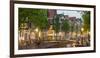 Bridge over Brouwersgracht in Western Grachtengordel Canal Ring at Dusk, Amsterdam-null-Framed Photographic Print