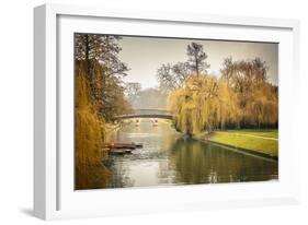 Bridge over Cam River, Cambridge University-sborisov-Framed Photographic Print