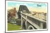 Bridge over Cuyahoga River, Cleveland-null-Mounted Art Print