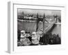 Bridge over Danube River of Budapest-null-Framed Photographic Print