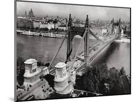 Bridge over Danube River of Budapest-null-Mounted Photographic Print