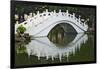 Bridge over garden pond in Liberty Square, Taipei, Taiwan-Keren Su-Framed Photographic Print